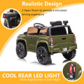 Ride On Kids Truck Car, Segmart Licensed Toyota Tacoma 12 Volt Electric 4 Tries Vehicle with Remote Control, 2 Speeds, 2 LED Headlights, Brakes and Gas Pedal, AUX, Green, SS2640