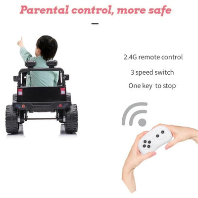 Battery Cars for Kids, 12 Volt Ride on Toys with Remote, Powered Ride on Cars for Girls Ages 3-5, Pink Electric Vehicle Ride on Truck, with LED Lights, Stickers, Seatbelt, Foot Pedal, FM, L5338