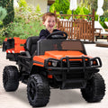 Kids Ride on UTV, 12V Backyard Truck Cars with Back Trailer and Remote Control, S9235