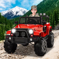 SEGMART 12V Kids Ride On Truck Car, 2022 Battery 4 Wheels Electric Car with Parent Remote, Suspension Wheels, LED Lights, 3 Speeds, Kids Electric Vehicles for Boys and Girls, Red, S11115
