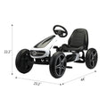 Pedal Go Kart for Boys & Girls Age 3 Years Old, Powered Ride On Pedal Go Kart, Kids' Pedal Cars for Outdoor, Racer Pedal Car with Anti-slip Tires, Music and Horn, Adjustable Seat, L2543