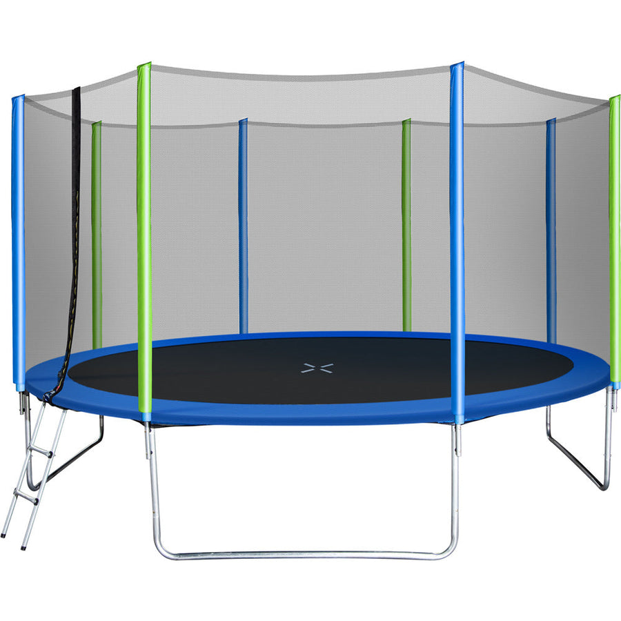 Segmart Trampoline with Enclosure Net, Outdoor Patio Fitness Kids with Spring Cover Padding, 330 lbs Round with 4 Heavy Steel Legs, S1557
