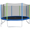 Segmart 12' Kids Outdoor Trampoline with Basketball Hoop and Ladder, L