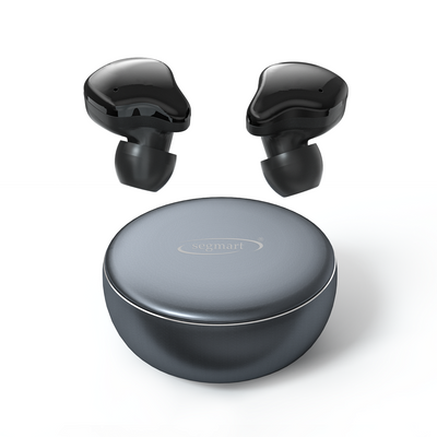 SEGMART Wireless Bluetooth Earbuds, Wireless Earphones with Microphone, Wireless Earbuds for iPhone, True Wireless Earbuds Bluetooth 5.0, IPX5 Waterproof in-Ear Earbuds with Charging Case, H1409